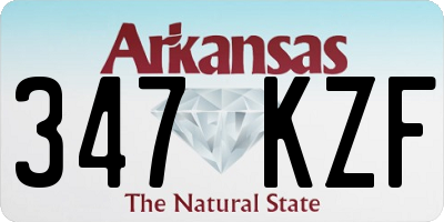 AR license plate 347KZF