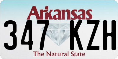 AR license plate 347KZH