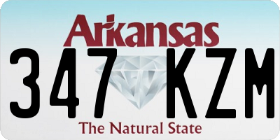 AR license plate 347KZM
