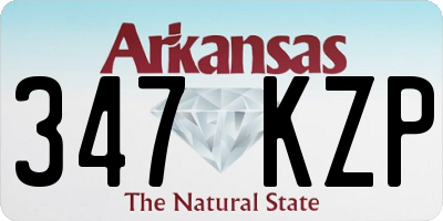 AR license plate 347KZP
