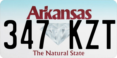 AR license plate 347KZT