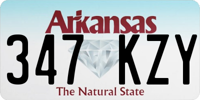 AR license plate 347KZY