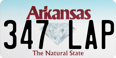 AR license plate 347LAP