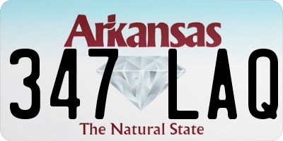 AR license plate 347LAQ