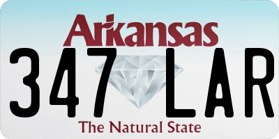 AR license plate 347LAR