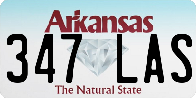 AR license plate 347LAS