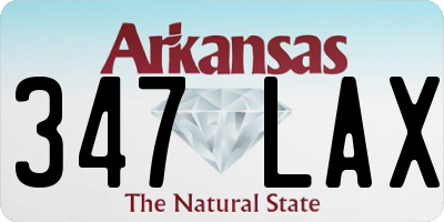 AR license plate 347LAX