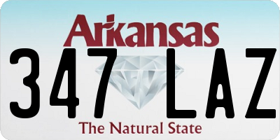 AR license plate 347LAZ