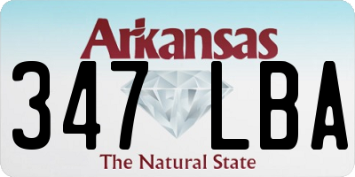 AR license plate 347LBA