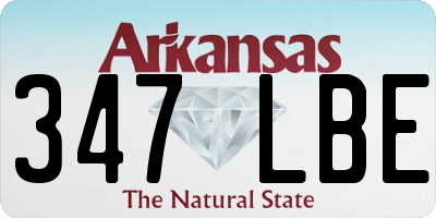 AR license plate 347LBE