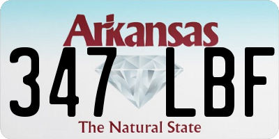 AR license plate 347LBF