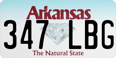 AR license plate 347LBG