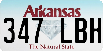 AR license plate 347LBH