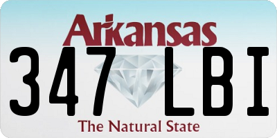 AR license plate 347LBI