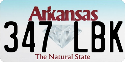 AR license plate 347LBK