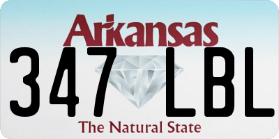 AR license plate 347LBL
