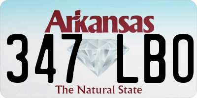 AR license plate 347LBO