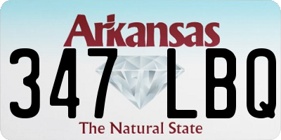 AR license plate 347LBQ