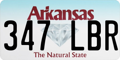 AR license plate 347LBR