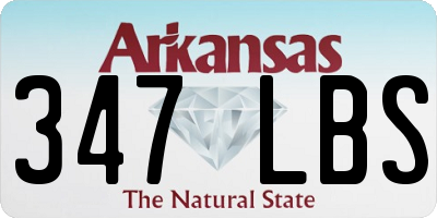 AR license plate 347LBS