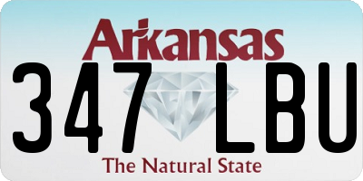 AR license plate 347LBU