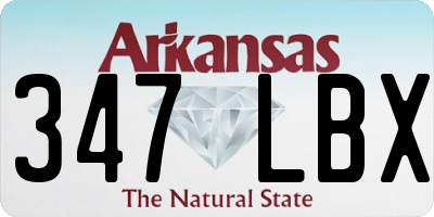 AR license plate 347LBX