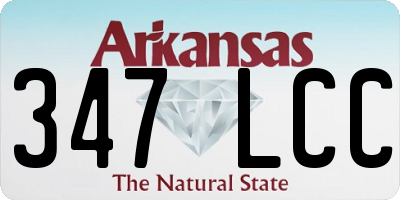 AR license plate 347LCC