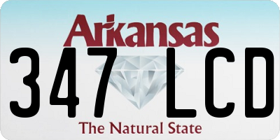 AR license plate 347LCD