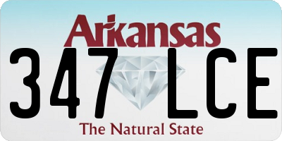 AR license plate 347LCE