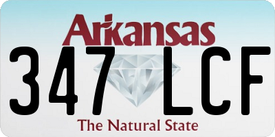 AR license plate 347LCF