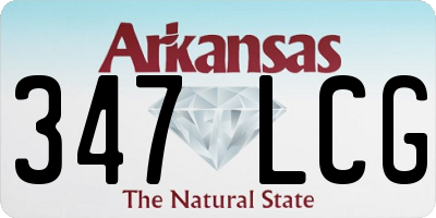 AR license plate 347LCG
