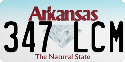 AR license plate 347LCM