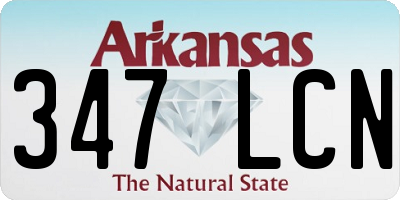 AR license plate 347LCN