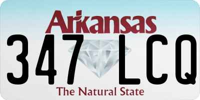 AR license plate 347LCQ