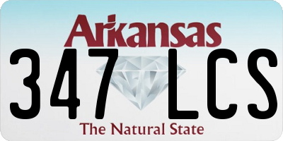 AR license plate 347LCS