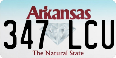 AR license plate 347LCU