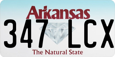 AR license plate 347LCX
