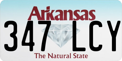 AR license plate 347LCY