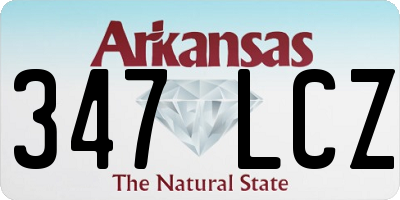 AR license plate 347LCZ