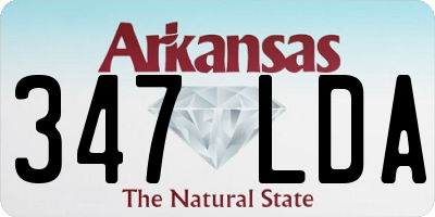 AR license plate 347LDA