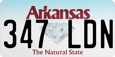 AR license plate 347LDN
