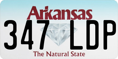 AR license plate 347LDP