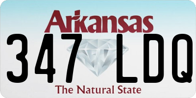 AR license plate 347LDQ