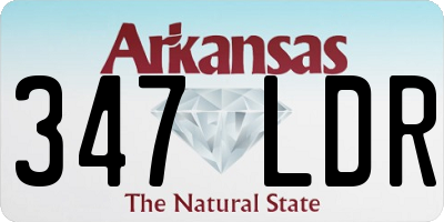 AR license plate 347LDR
