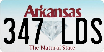 AR license plate 347LDS