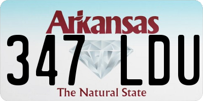AR license plate 347LDU