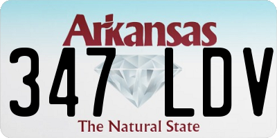 AR license plate 347LDV