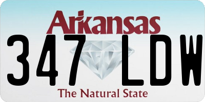 AR license plate 347LDW