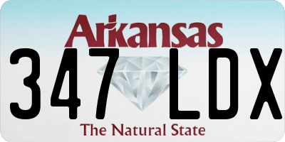 AR license plate 347LDX