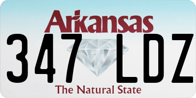 AR license plate 347LDZ